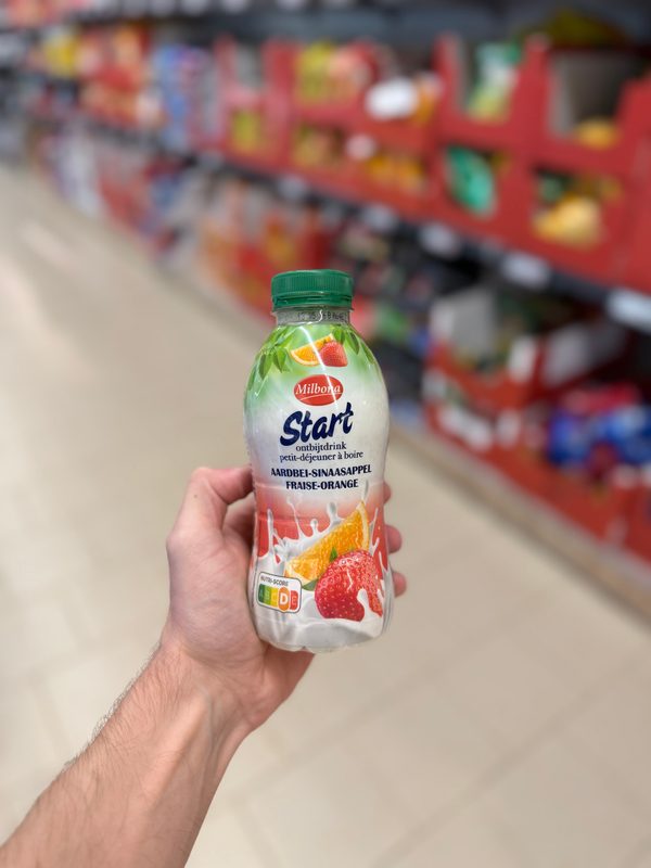Ontbijtdrink Aardbei-Sinaasappel