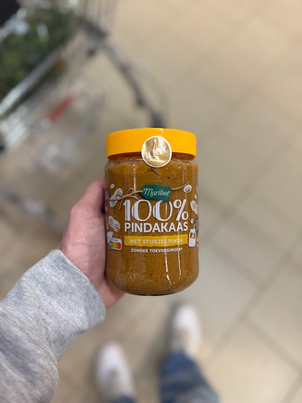 100% Pindakaas met Stukjes Pinda