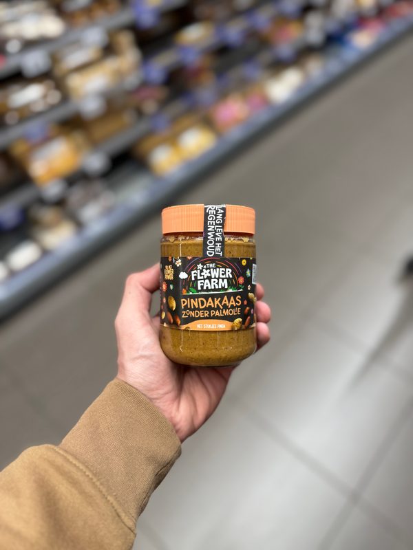 Pindakaas zonder Palmolie met Stukjes Pinda!