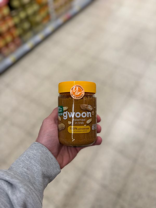 100% Pindakaas met Stukjes Pinda