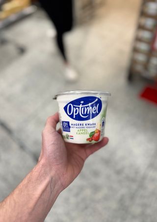 Magere Kwark met Mager Yoghurt Appel Kaneel