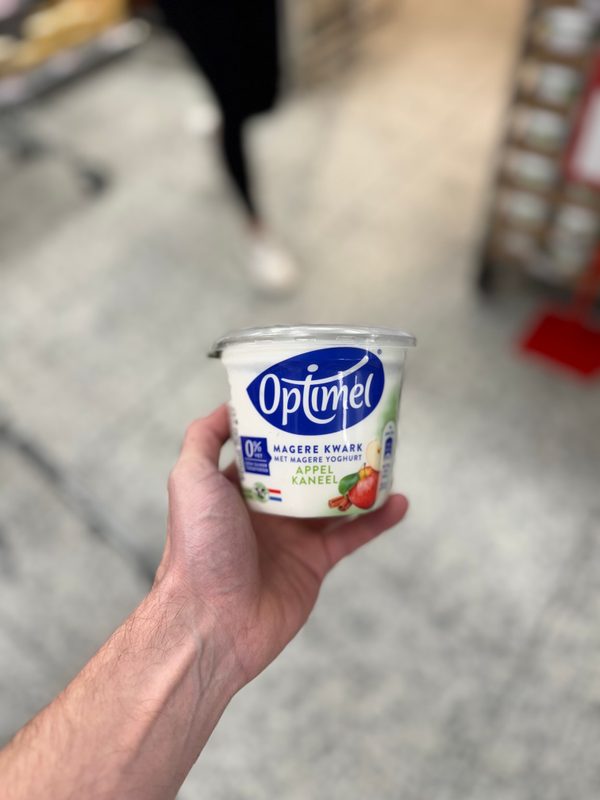 Magere Kwark met Mager Yoghurt Appel Kaneel