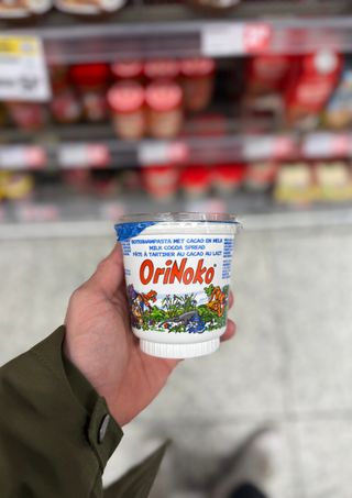 Boterhampasta met cacao en melk
