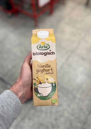 Biologische Vanille Yoghurt Halfvol