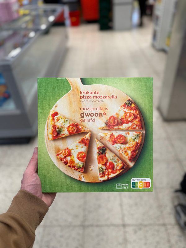 Krokante Pizza Mozerella