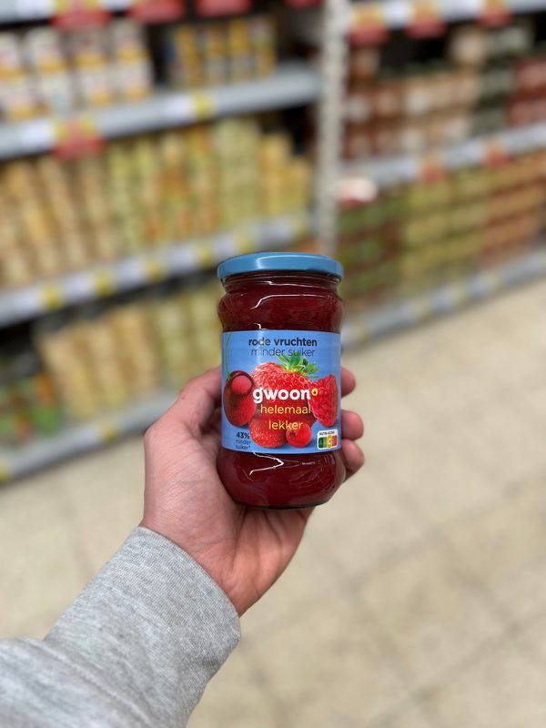 Extra Jam Rode Vruchten Minder Suiker